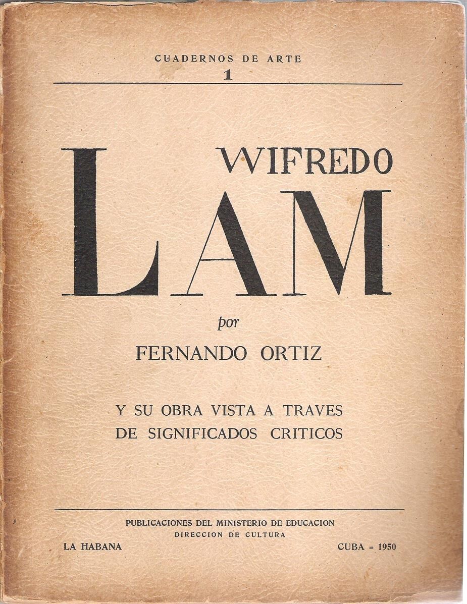 Titelseite der Publikation "Wifredo Lam" (nur Schrift)