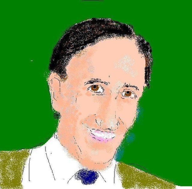 Portrait drawing of Ivan Illich