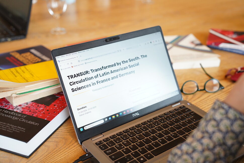 Der Projekttitel auf einem Computerbildschirm
