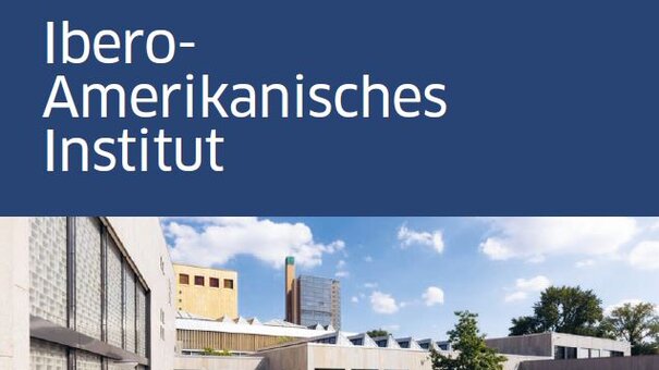 Cover page of the IAI brochure with exterior view of the institute