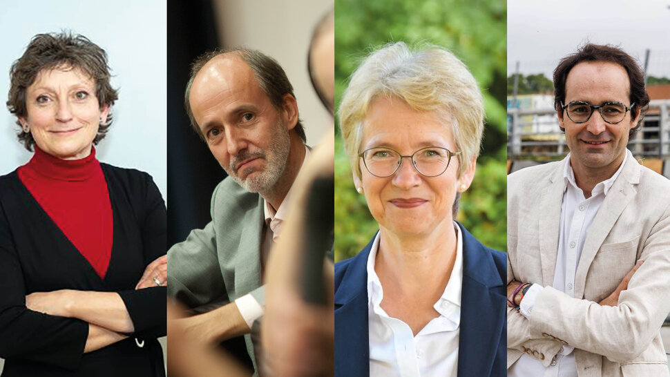 Fotos de retrato de los cuatro participantes (abre una ampliación de la imagen)