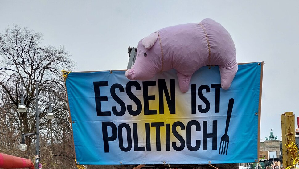 Bild eines Demonstrationsbanners