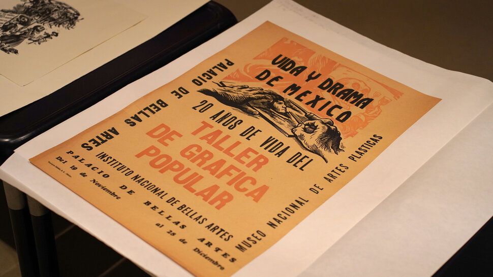 Historisches Plakat aus Mexiko (öffnet Vergrößerung des Bildes)