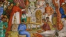 Juan O’ Gorman: mural de la “Historia de Michoacán” en la Biblioteca Gertrudis Bocanegra de Patzcuaro (antiguo altar del Convento de San Agustín), México, 1942: fragmento representando a Vasco de Quiroga