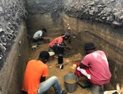 Ausgrabungen in der vorspanischen Siedlung Guadalupe, Honduras