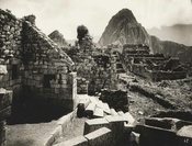 Historische Aufnahme von Ruinen